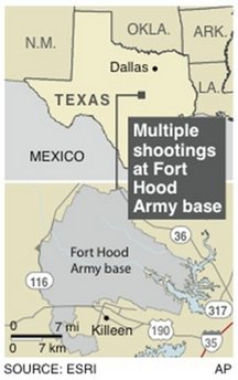 12 die, 31 wounded in Fort Hood shooting