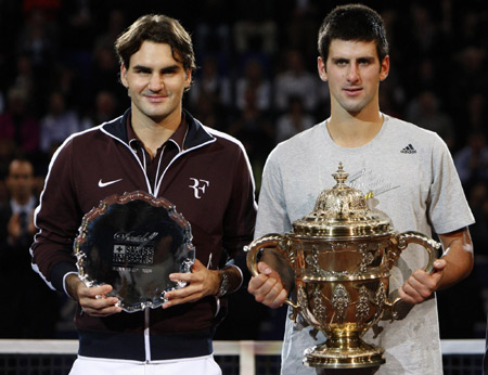 Federer upset by Djokovic at Basel ATP final