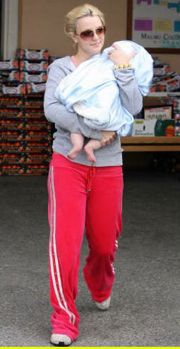 Britney Spears and her six-month-old son