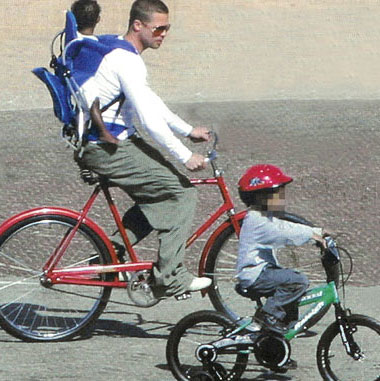 Brad Pitt's biking adventure