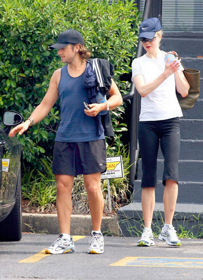 Nicole Kidman and Keith: first in fitness
