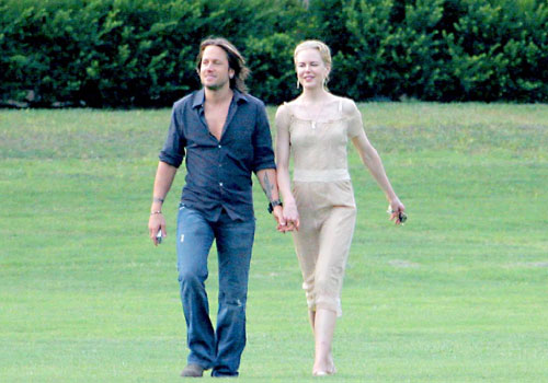 Nicole Kidman and Keith: first in fitness