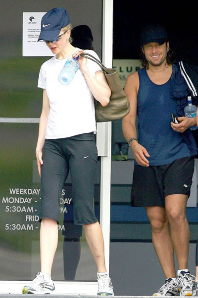 Nicole Kidman and Keith: first in fitness