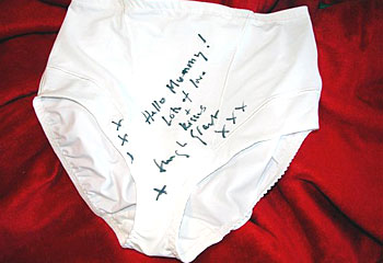 Bridget Jones' undies for sale