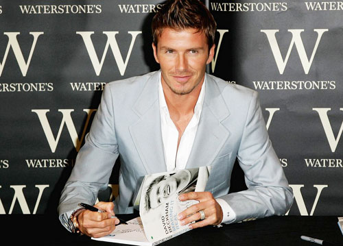 David Beckham launches soccer book