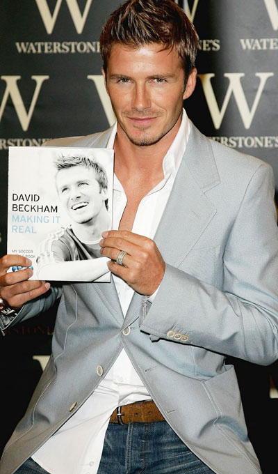 David Beckham launches soccer book