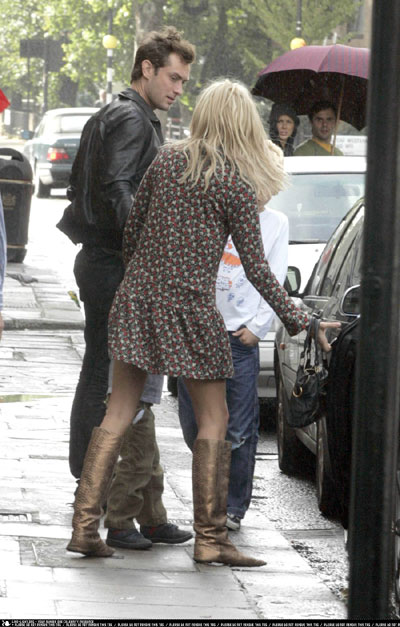 Sienna Miller and Jude Law out and about in Notting Hill