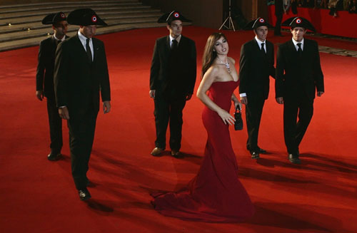 Monica Bellucci arrives for premiere of 