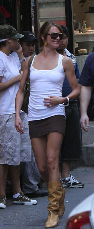 Cameron Diaz in NY street