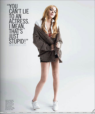 Lindsay Lohan does Nylon magazine
