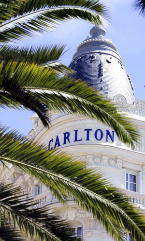 A general view of the Festival Palace in Cannes