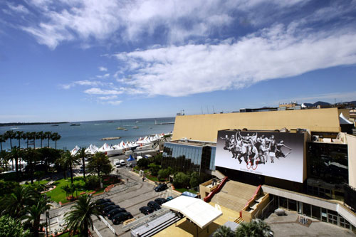 A general view of the Festival Palace in Cannes