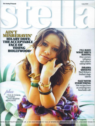 Hilary Duff does Stella magazine