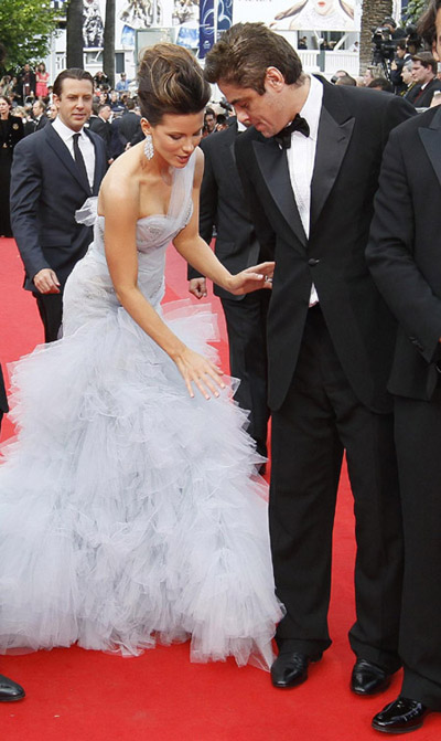 Kate Beckinsale arrives for opening ceremony of 63rd Cannes Film Festival