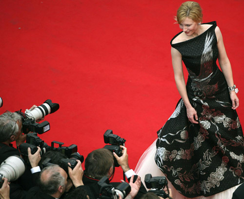 Cate Blanchett arrives for opening ceremony of 63rd Cannes Film Festival