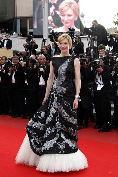 Cate Blanchett arrives for opening ceremony of 63rd Cannes Film Festival