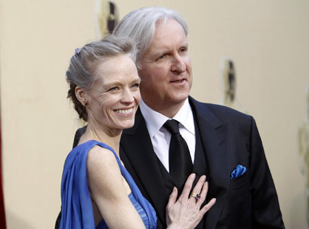 James Cameron and his wife at the 82nd Academy Awards 