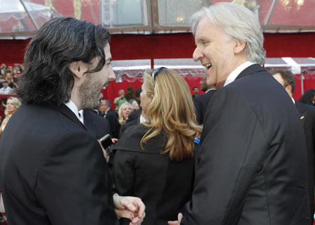 James Cameron and his wife at the 82nd Academy Awards 