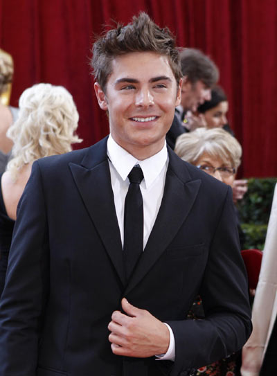 Zac Efron arrives at the 82nd Academy Awards