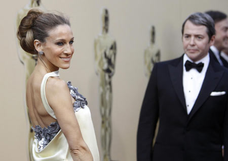 Sarah Jessica Parker and her husband at the 82nd Academy Awards