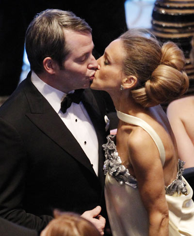 Sarah Jessica Parker and her husband at the 82nd Academy Awards