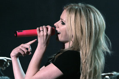 Avril Lavigne performs in Shanghai