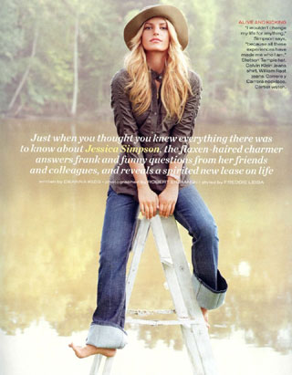 Jessica Simpson graces Nov. issue InStyle cover