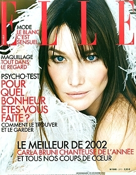 Carla Bruni covers ELLE magazine