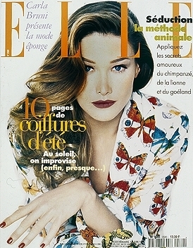 Carla Bruni covers ELLE magazine