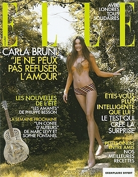 Carla Bruni covers ELLE magazine