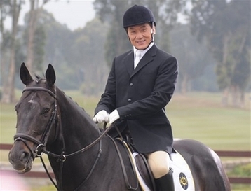 Jackie Chan promotes Olympic equestrian event