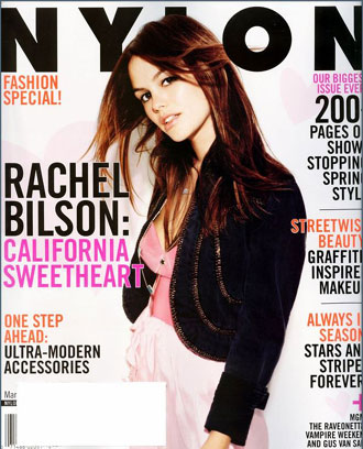 Rachel Bilson covers Nylon magazine