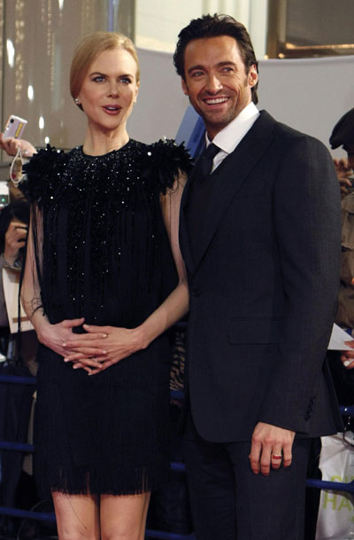 Nicole kidman and Hugh Jackman promote film 