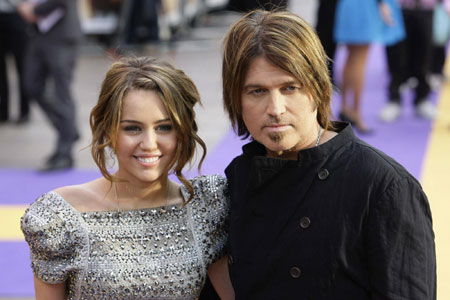 Miley Cyrus attends 'Hannah Montana:The Movie' premiere in London