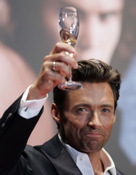 Hugh Jackman at premiere of the film X-men Origins: Wolverine in Tokyo