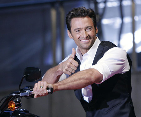 Hugh Jackman at premiere of the film X-men Origins: Wolverine in Tokyo