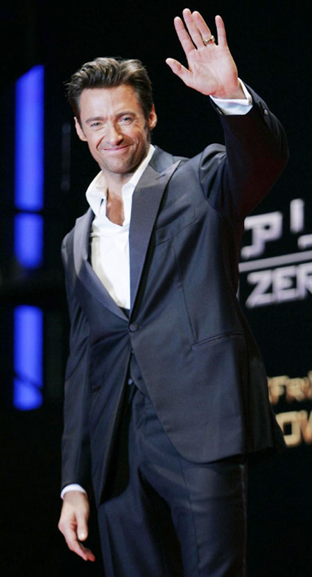 Hugh Jackman at premiere of the film X-men Origins: Wolverine in Tokyo