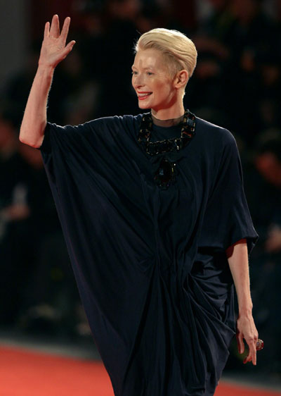 Tilda Swinton attends red carpet event at the 66th Venice Film Festival