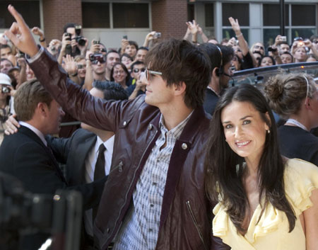 Demi Moore and Ashton Kutcher at 34th Toronto Int'l Film Festival