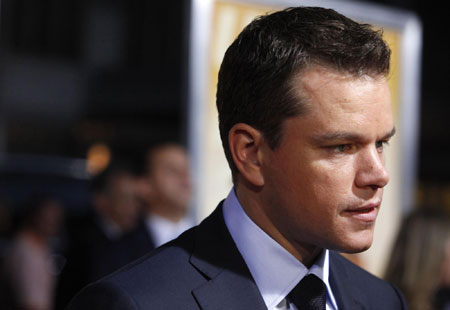 Actor Matt Damon arrives at the premiere of 