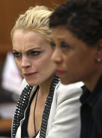 Lindsay Lohan attend progress report hearing for 2007 drunk driving case