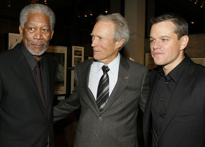 Damon and Eastwood at L.A. premiere of film 