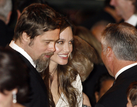 Brad Pitt and Angelina Jolie attend UNICEF Ball