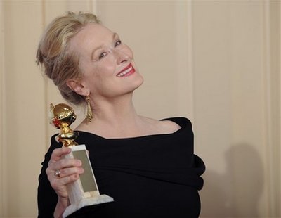 Meryl Streep wins Golden Globe for 'Julie&Julia'