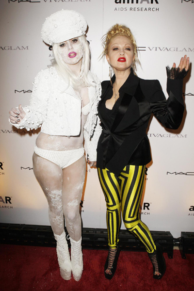 Lady Gaga attends a gala benefit for amfAR