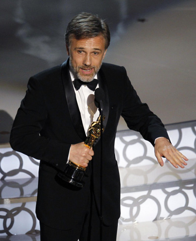 Christoph Waltz wins Oscar for best supporting actor