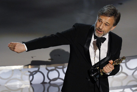 Christoph Waltz wins Oscar for best supporting actor