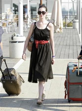 Celebrities' airport fashion