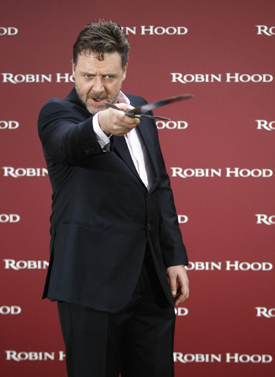 Russell Crowe at promotion of movie 