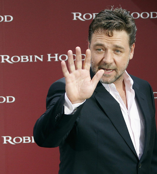 Russell Crowe at promotion of movie 